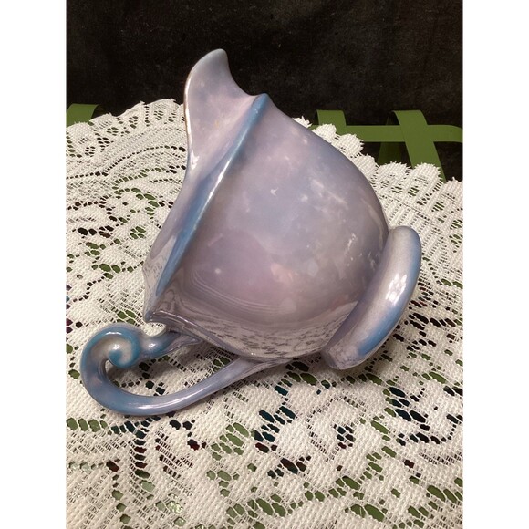 Vintage Occupied Japan Lustercraft Cherry Blossoms Creamer - Picture 6 of 10